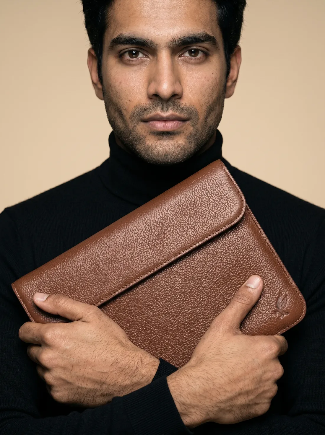 Portrait with the Heritage Sleeve in cognac